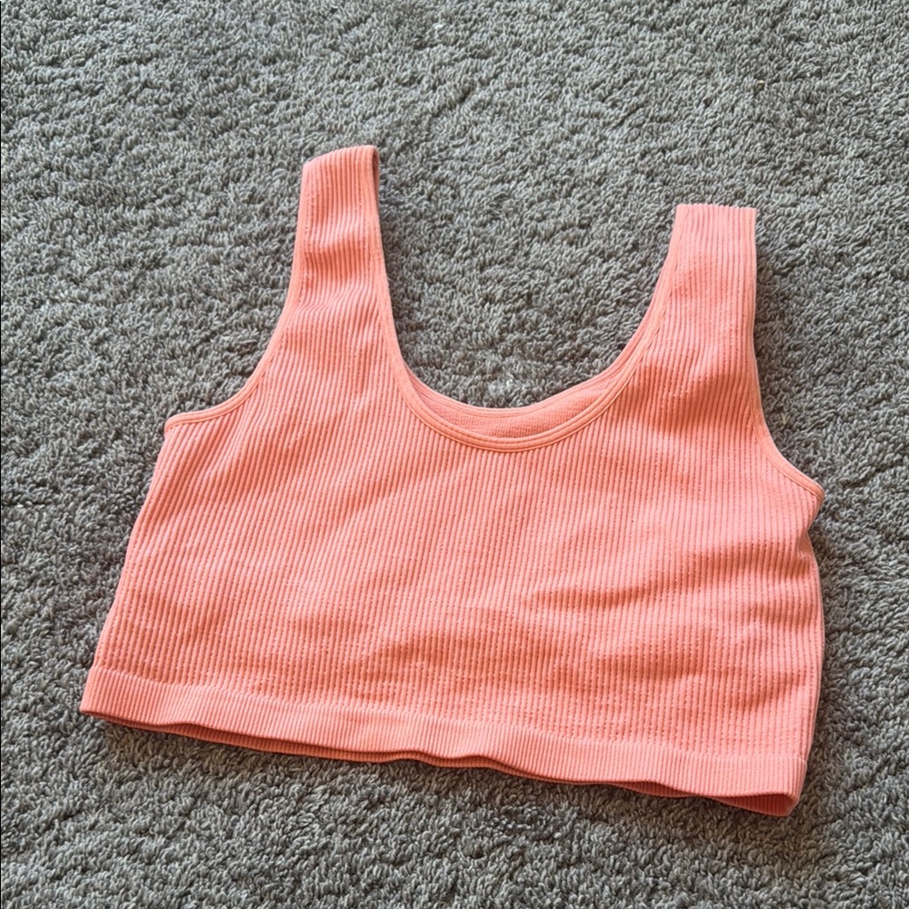 Forever 21 Peach Crop Top